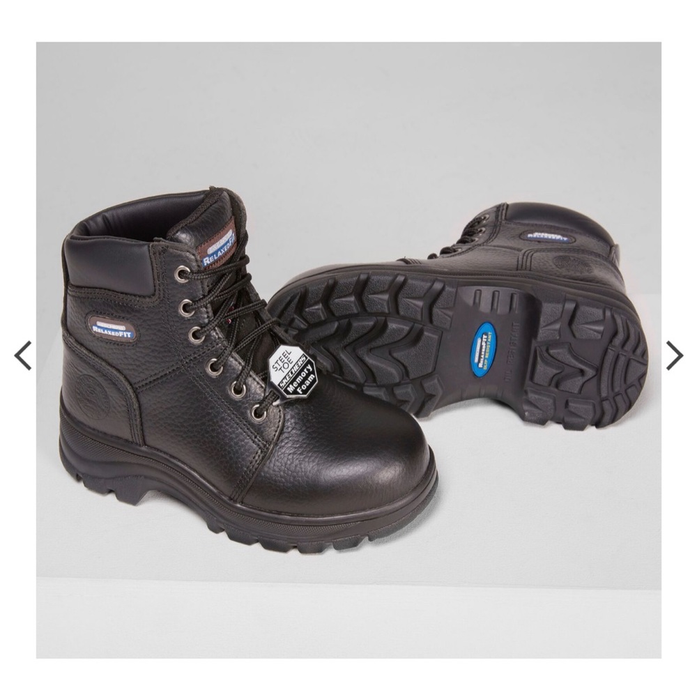 Sketchers Workshire Steel Toe Memory Foam Work Boots 11